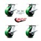 Service Caster 5 Inch Poly on Cast Iron Caster Set with Roller Bearing 4 Brake 2 Swivel Lock SCC-35S520-PUR-GB-SLB-BSL-2-SLB-2 - alternate 6